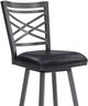 Armen Living Fargo Black/Mineral Counter Stool-4
