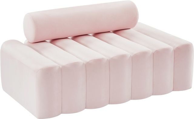 Meridian Furniture Melody Pink Velvet Loveseat-0