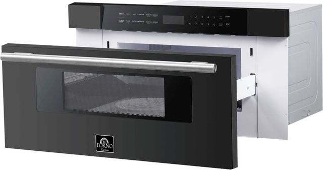 FORNO® Capoliveri 1.2 Cu. Ft. Black Microwave Drawer-2