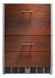 Kalamazoo™ Outdoor Gourmet Arcadia Series 24" Marine-Grade Stainless Steel Outdoor Refrigerator with Two Drawers-0