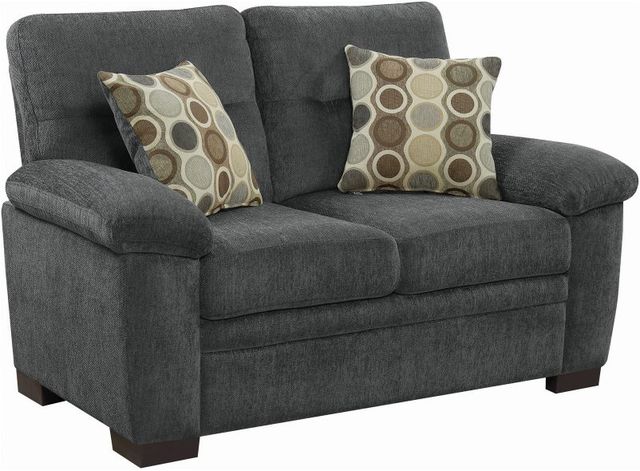 Coaster® Fairbairn Charcoal Loveseat-0