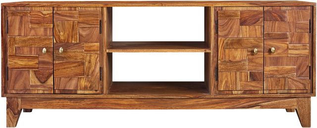 Coaster® Natural Sheesham 60" TV Console-0