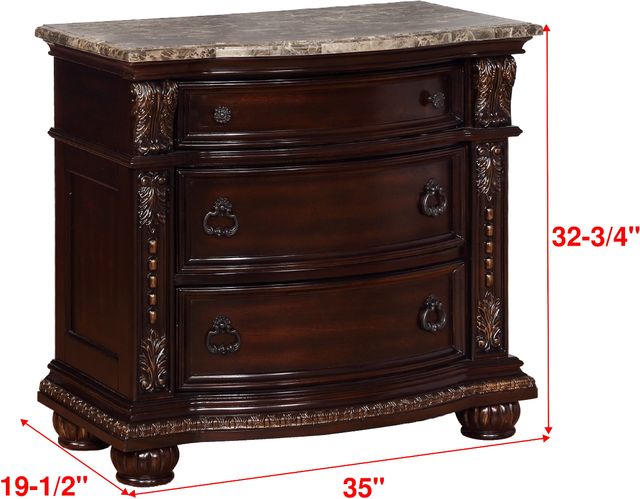 Crown Mark Stanley Brown Nightstand-2