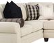 Smith Brothers 5000 3-Piece White Sectional with Pillows-2