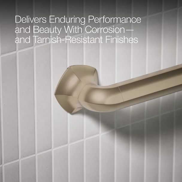 KOHLER® Occasion® Vibrant Brushed Bronze 36" Grab Bar-4