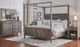 Urban Collections by Yutzy Woodworking Sonoma Retreat White Oak Twin Canopy Bed-1