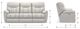 La-Z-Boy® Morrison Porcelain Power Reclining Sofa with Headrest-2