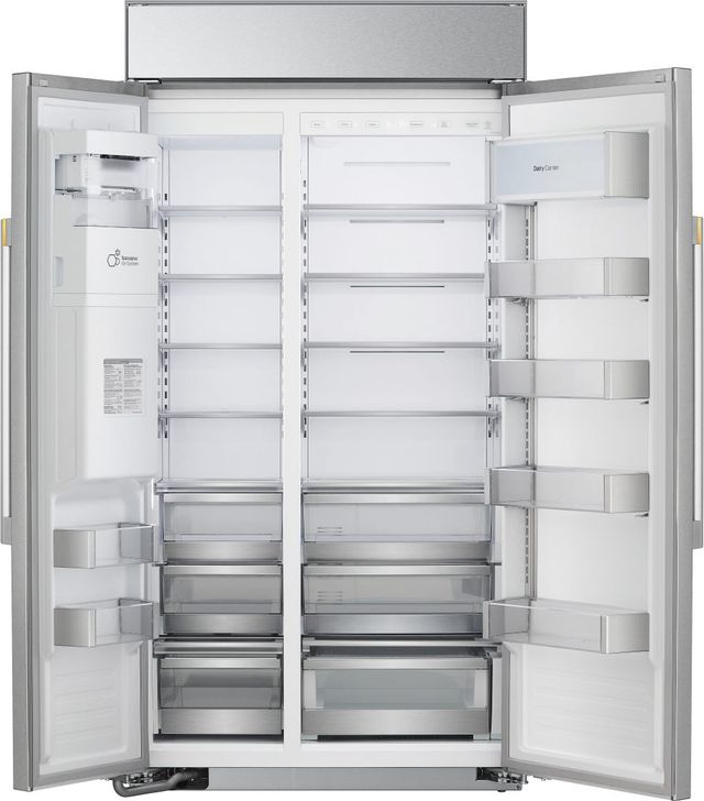 LG SIGNATURE 42" 25.6 Cu. Ft. Stainless Steel Built-In Side-By-Side Refrigerator-1