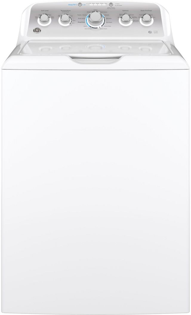 GE® 4.6 Cu. Ft. White Top Load Washer | Appliance Plus