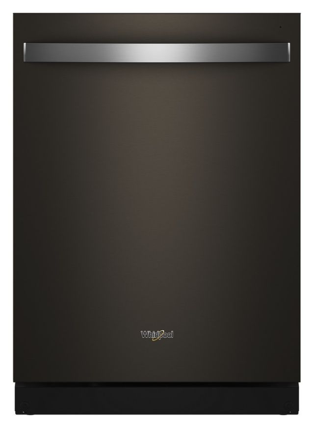 Whirlpool® 24" Fingerprint Resistant Black Stainless Steel Top Control Built-In Dishwasher  with Total Coverage Wash Action-0