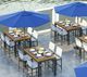 Homecrest™ Outdoor Living Customizable Eden Aluminum/Teak Rectangular Outdoor Dining Table-1