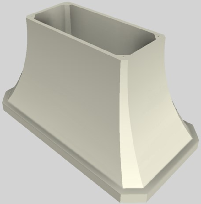 Vent-A-Hood® Designer Series 54" Biscuit Island Range Hood-2