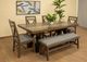International Furniture Direct Loft Brown Brown/Gray Dining Bench-1