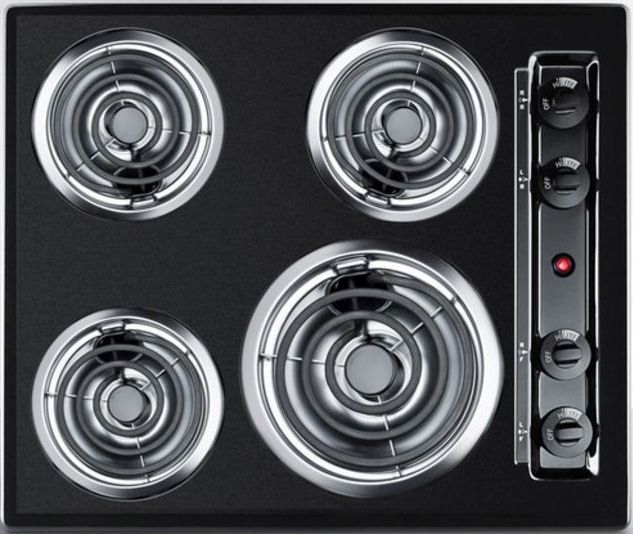 Summit® 24" Black Electric Cooktop-0