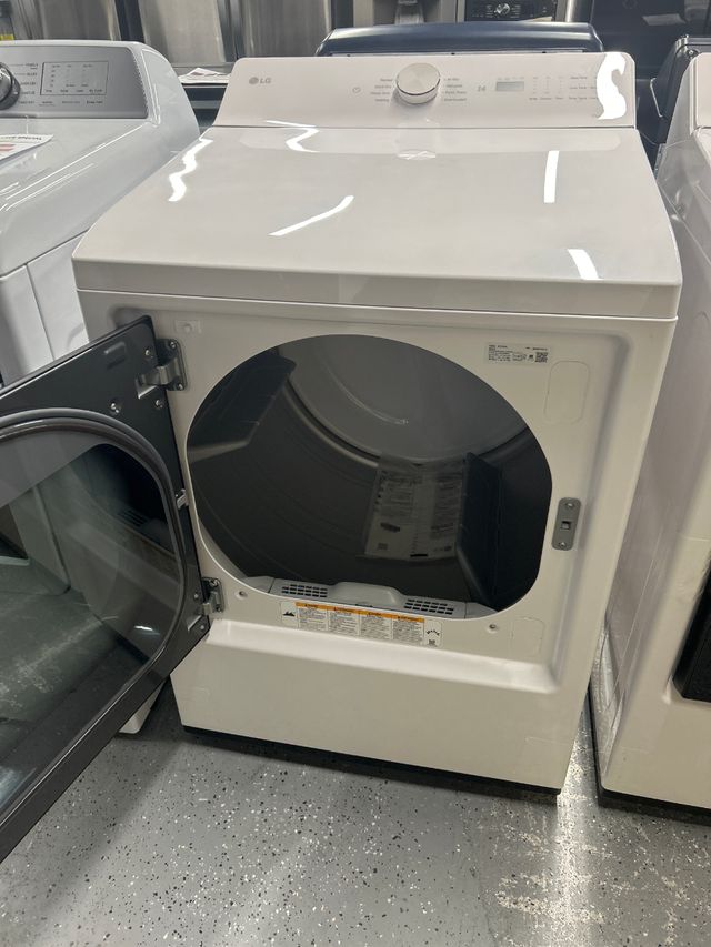 OUT OF BOX LG 7.3 Cu. Ft. Alpine White Front Load Electric Dryer -1