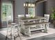 Intercon Drake French Oak/Rustic Gray Counter Bench-1