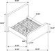 Coaster® Wren Gray King Upholstered Panel Bed-4