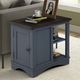Parker House® Americana Modern Denim Chairside Table with Brown Top-1