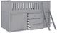 Homelegance® Orion Gray Twin Youth Low Loft Bunk Bed with Bookcase and Dresser-4