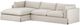 Four Hands Habitat 2-Piece Left-Arm Facing 133" Slipcover Chaise Sectional-0