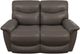 La-Z-Boy® James Walnut Leather Manual Reclining Loveseat-1