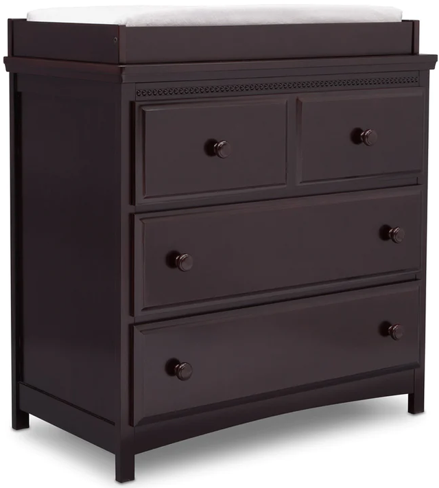 Delta Children Emerson Dark Chocolate Dresser with Changing Top Appliances in Sacramento from Masters Wholesale