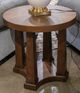 Signature Design by Ashley® Rustic Plains Warm Brown Round End Table-1