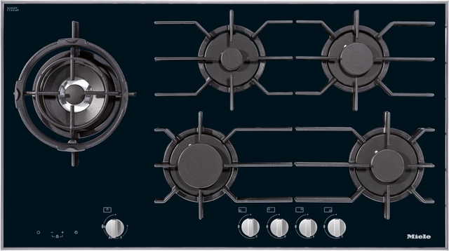 Miele 36" Black Gas Cooktop-0