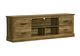 Monarch Specialties Inc. Dark Brown 72" Knotty Oak TV Stand with 4 Drawers-0