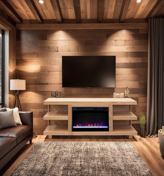 Legends Home Laurel Canyon Natural 65" Fireplace TV Console-1