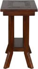 Sunny Designs™ Santa Fe Dark Chocolate Chair Side Table with Lower Shelf-2