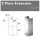 ZLINE 36" Stainless Steel Chimney Extension-3