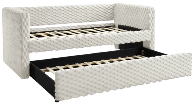 Crown Mark Molly White Dove Upholstered Daybed-0