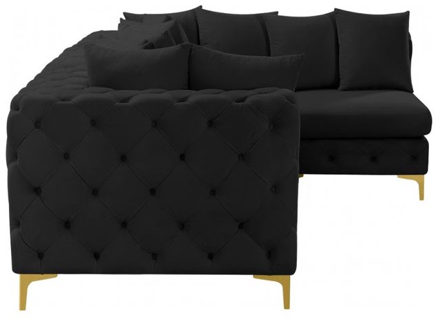 Meridian Furniture Tremblay 4-Piece Black Modular Sectional Set-3