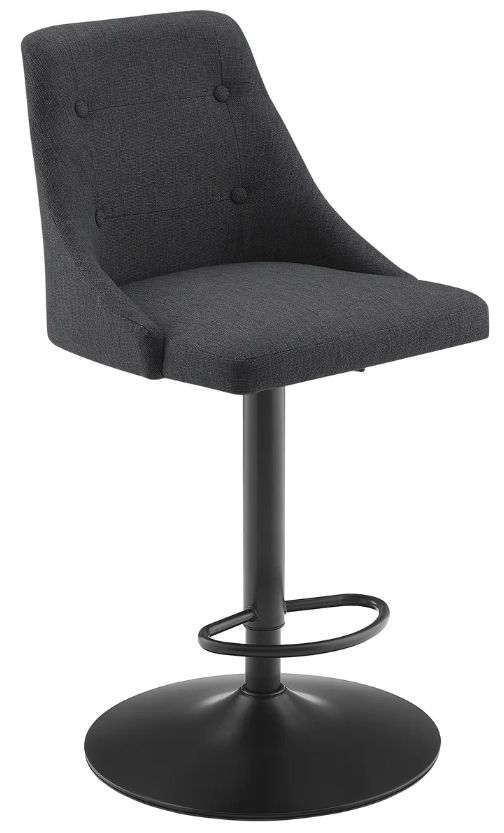 Powell® Bruce Dark Bronze/Gray Adjustable Bar Stool-0
