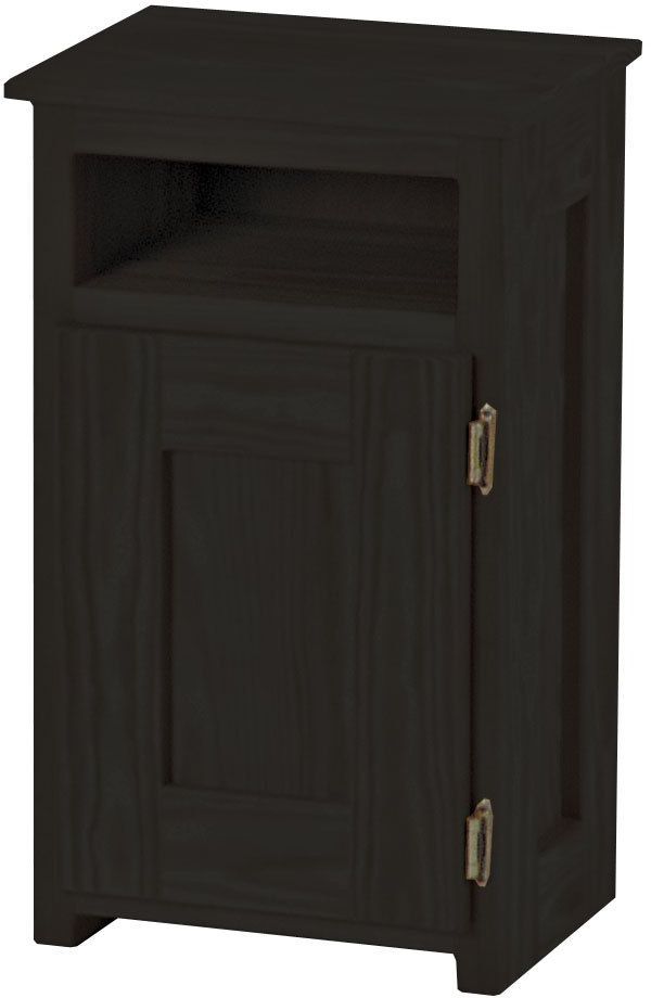 Crate Designs™ Furniture Espresso Right Side Hinge Door Petite Nightstand-0