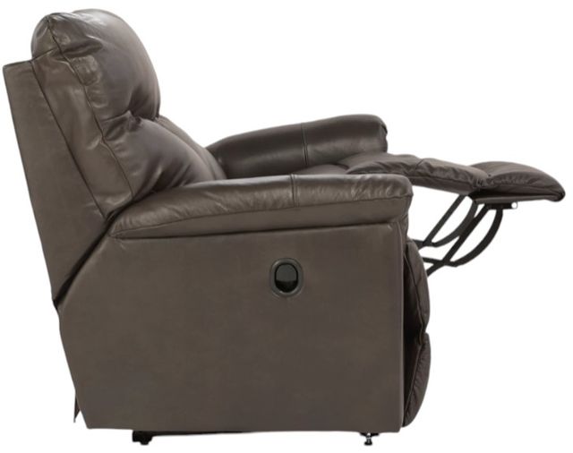 La-Z-Boy® James Walnut Leather Manual Reclining Sofa-4
