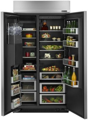 JennAir 25.0 Cu. Ft. Stainless Steel Built-In Side-By-Side Refrigerator