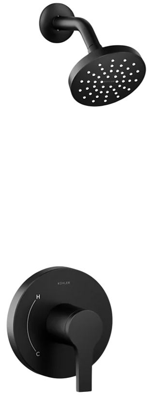 KOHLER® Elate® Rite-Temp® Matte Black 2.5 GPM Shower Trim Kit-0