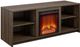 Ameriwood Home Mainstays Courtland Walnut 65'' Electric Fireplace Media Console-2