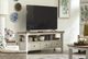 Hammary® Chambers Medium Brown Entertainment Console with Chalk White Base-1