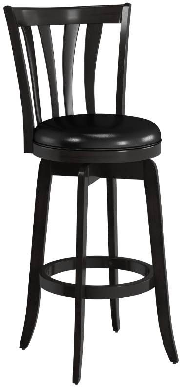 HH2 Home Savana Black Swivel Bar Stool-0