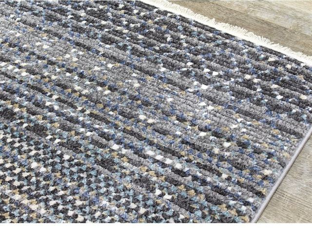 Kalora Interiors Calabar Blue Grey 2'4" x 7'7" Rug-4