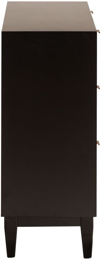Olliix by Madison Park Black/Gold Maria Gold Lattice Accent Chest-3