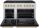 ZLINE Paramount Series Autograph Edition 48" Stainless Steel Pro Style Gas Range with Black Matte Door and Polished Gold Accents-1