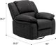 Emerald Home Navaro Black Manual Swivel Gliding Recliner-3