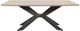 Parker House® Crossings Monaco Weathered Blanc Rectangular Dining Table with Black Base -2