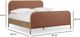 TOV Furniture Hatia Sienna Red Basketweave King Panel Bed-2