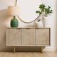 Uttermost® Maeva Natural 3-Door Light Wood Cabinet-1