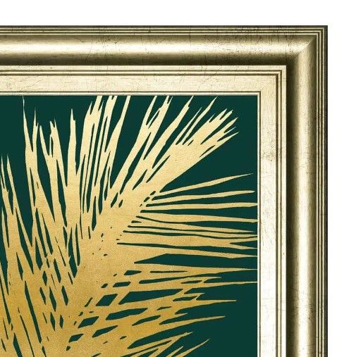 Classy Art Emerald Palms I by Natalie Carpentieri Framed Wall Art-1